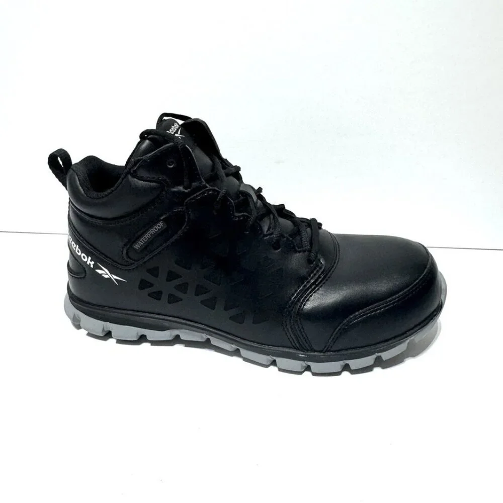 Reebok Mens Sublite Cushion Work Sneaker Black Size 8 M
